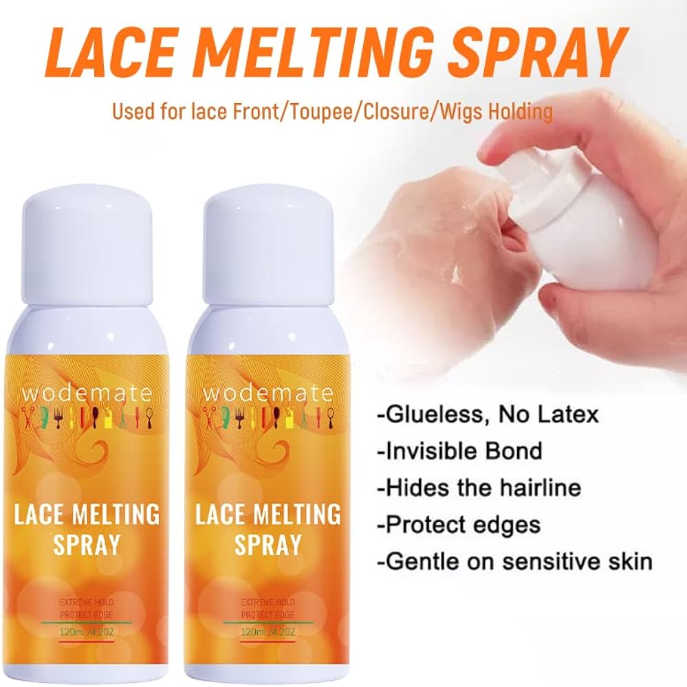 Yx Lace  melting spray + free Lace tint  spray  and Lace melting band