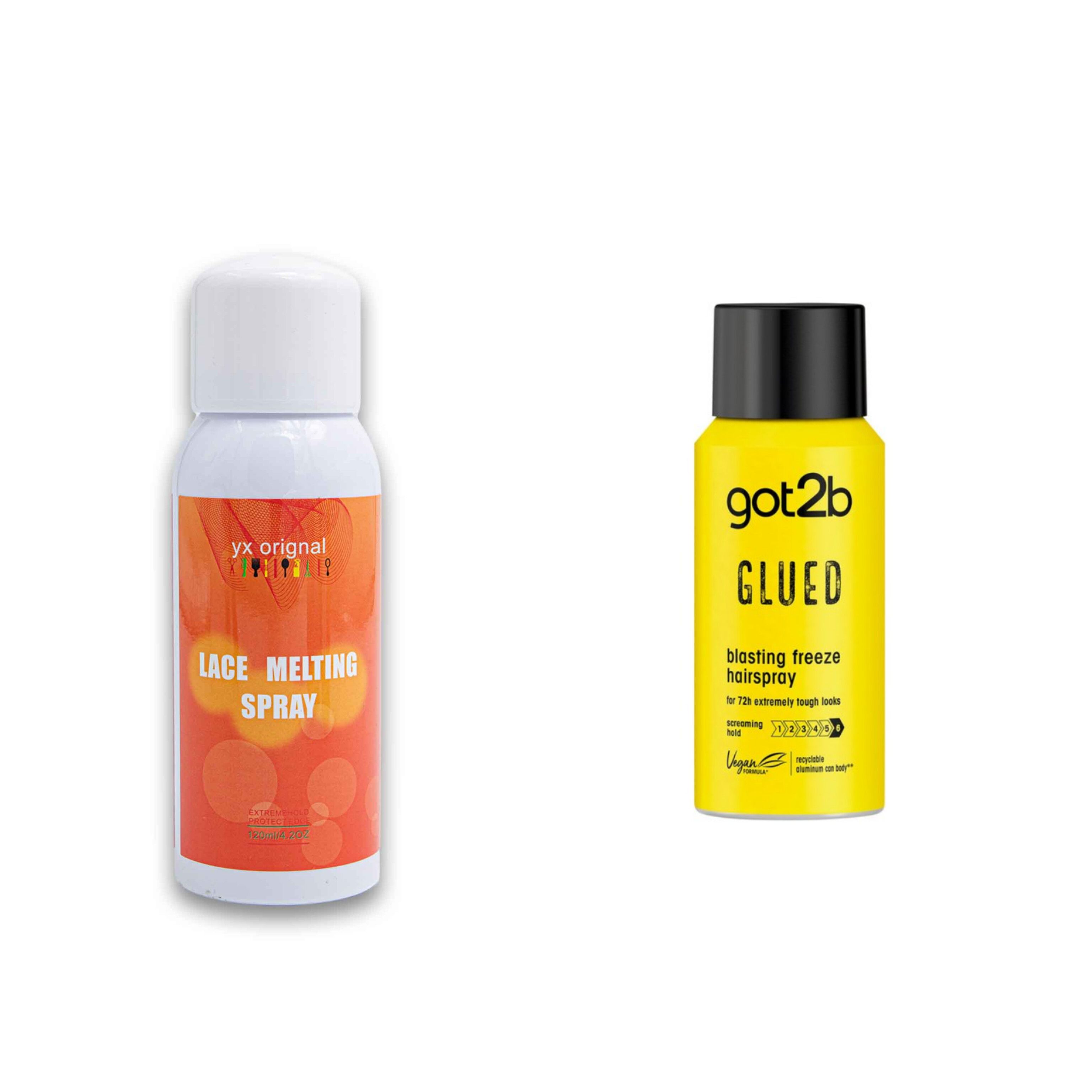 Got2be  blasting freeze glue hairspray + free Lace melting spray