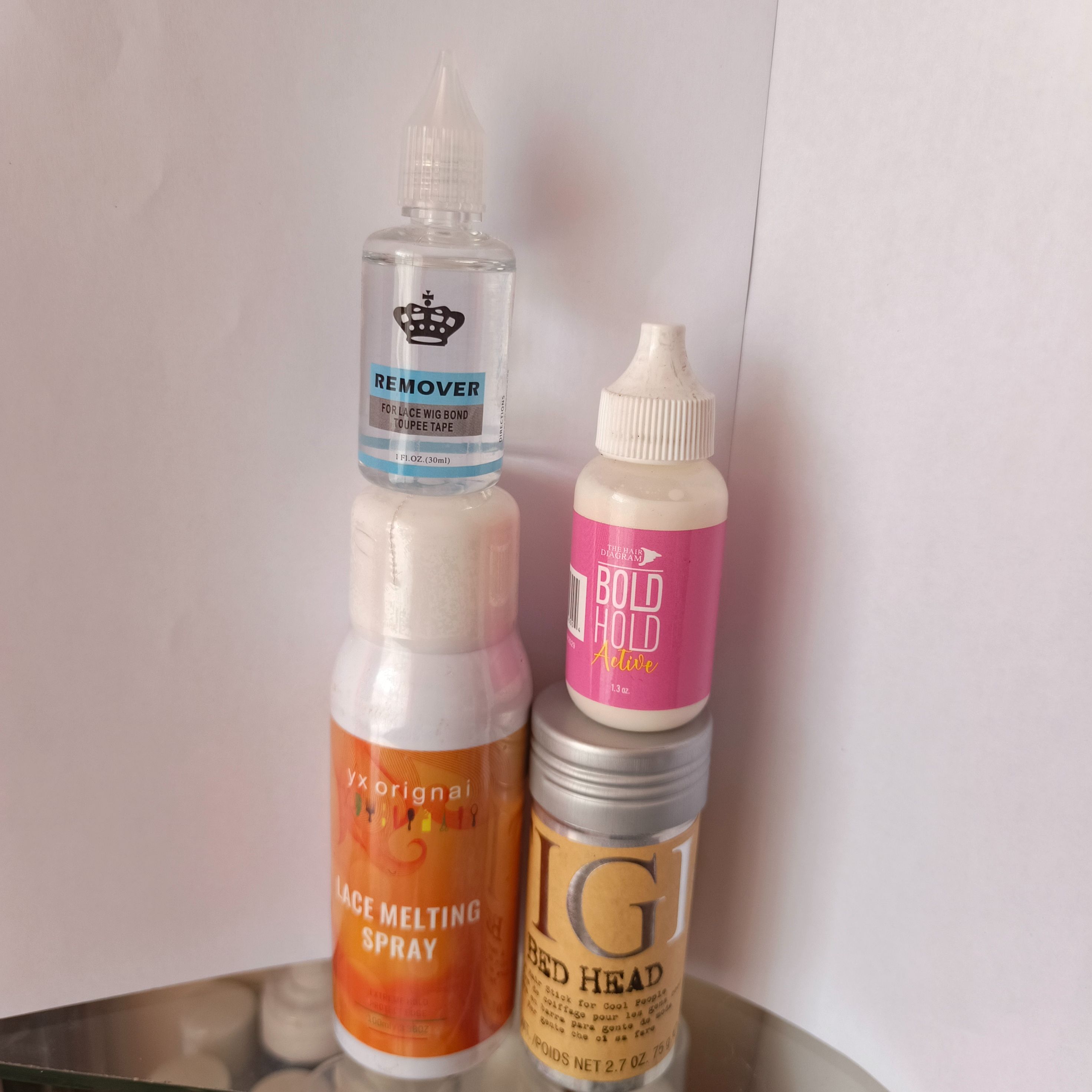 YX original Lace melting spray + Wig Glue + Wax stick + Remover