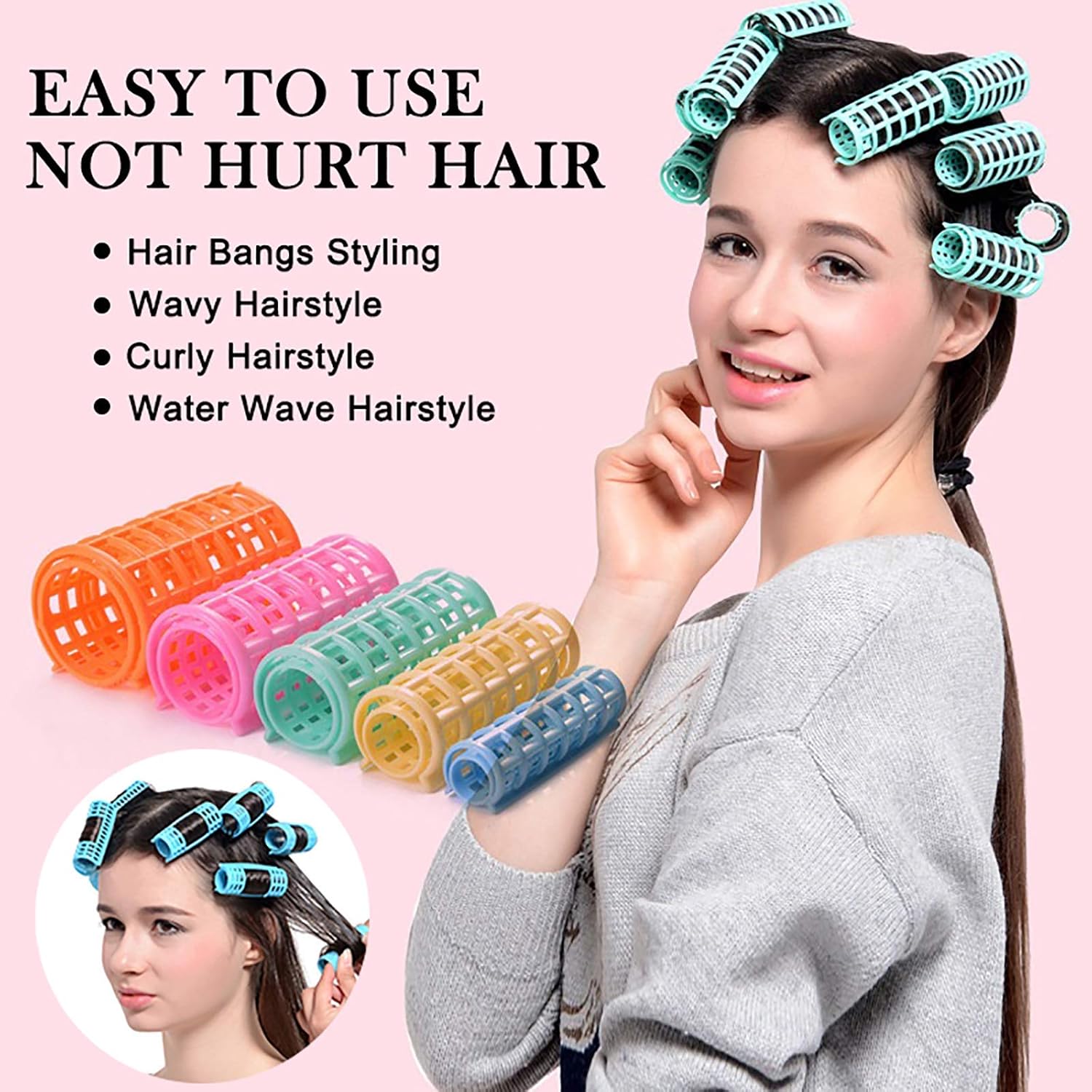Hair curling Rollers , PACK create Beautiful and Fluffy curly Hair