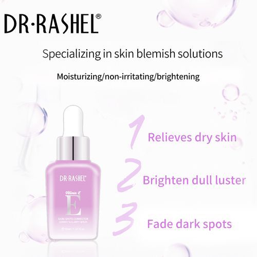 Dr. Rashel Vitamin E Dark Spots Corrector Face Serum (reduce fine lines, moisturizes, even skin tone, removes pigmentation, and wrinkles)