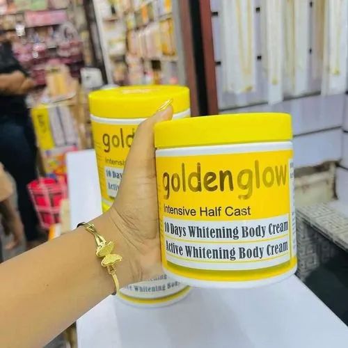 Goldenglow Intensive Half Cast 10days Whitening Body Cream 500ml Carrot Oil, Alpha Arbutin,Glutathione,Tumeric Moisturizing Cream