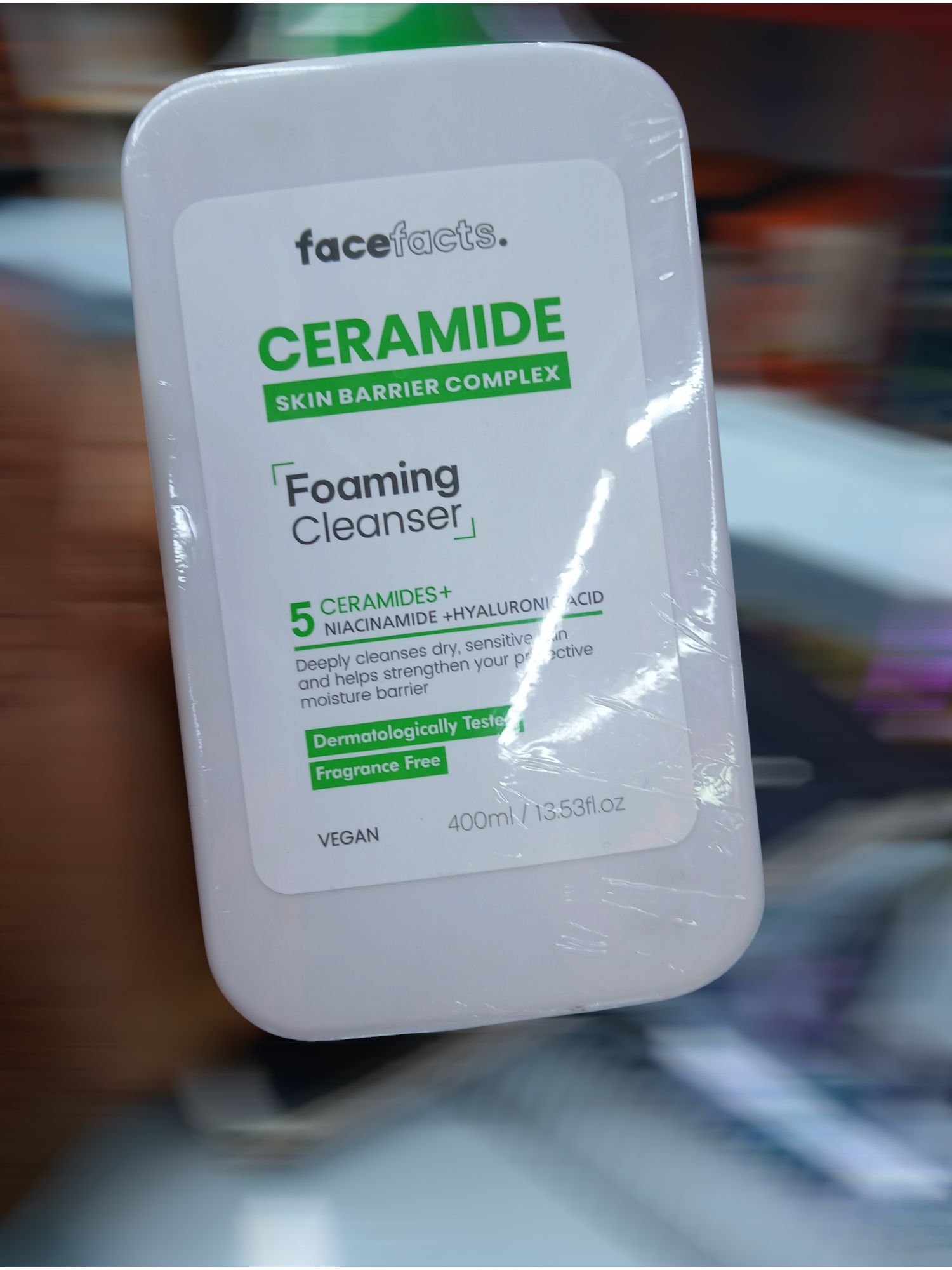 Face Facts Ceramide Foaming Cleanser Cleanses + Strengthens 400ml