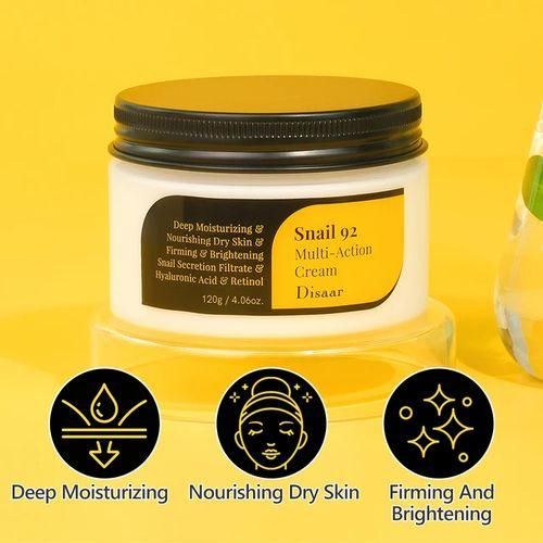 Disaar Snail 96 Mucin Essence Serum + Cream - Moisturizing, Hydrating, Repairing Advanced Snail Serum & Cream  For Face With Snail Secretion