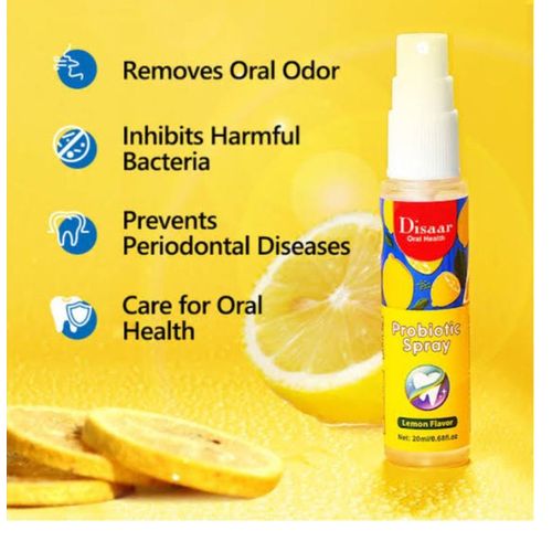 Disaar Probiotic Mouth Spray Fresh Breath Grape Flavor/ Mint Flavor/ Lemon Flavor -20ml