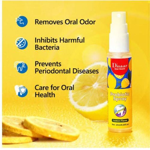Disaar Probiotic Mouth Spray Fresh Breath Grape Flavor/ Mint Flavor/ Lemon Flavor -20ml