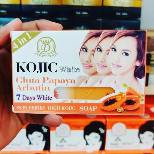 Kojic White Gluta Papaya Arbutin 7-Day Soap 4 In 1 - Moisturizer, Exfoliator, Acne treatment-160g
