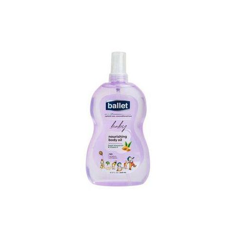 Ballet Baby Nourishing Body Oil  with Sweet Almond and Vitamin E, No Parabens/phthalates - 120ml/240ml