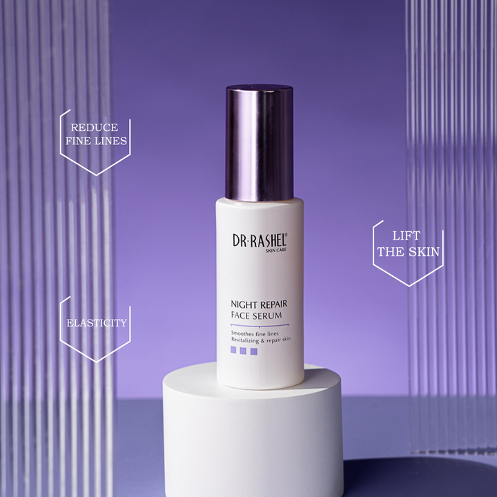 DR RASHEL Retinol Night Repair Regenerating Cream + Serum - Nourishing Anti-Aging Tighten Skin - Promotes an Even Skin Tone and a Brighter Complexion - Best Night Cream & Face Serum - 50ml each