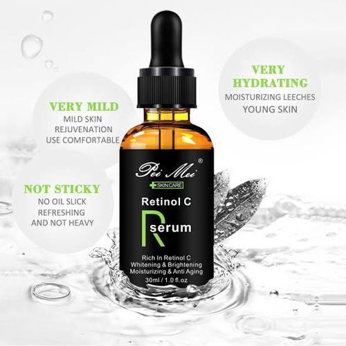 Pei Mei Retinol C Face Cream - Activates, Deeply Moisturizes, Relieves Skin, Repairs Texture, Prevents Skin Aging, Resists Wrinkles, Softens, Smoothens out, Brightens, and Firms Skin