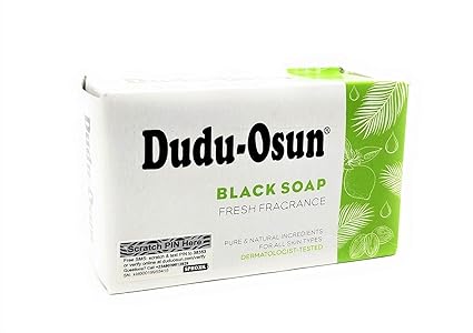 Dudu-Osun, African Black Soap, 100% Pure, 150g. - Deals with Chronic Eczema, Acne, Freckles, and Dark Spots