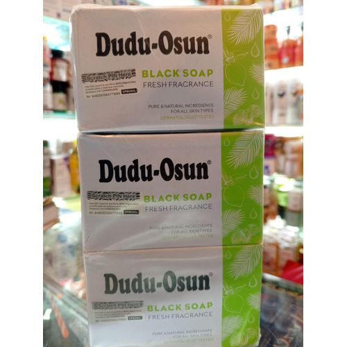 Dudu-Osun, African Black Soap, 100% Pure, 150g. - Deals with Chronic Eczema, Acne, Freckles, and Dark Spots
