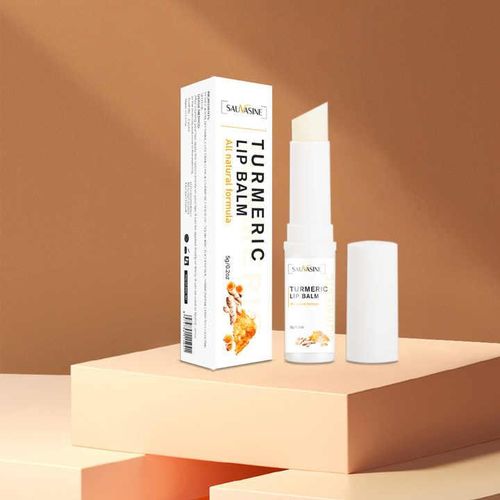 Turmeric Lip Balm - Moisturize, Repair Damaged Lips To Restore Pink Natural Lip Color