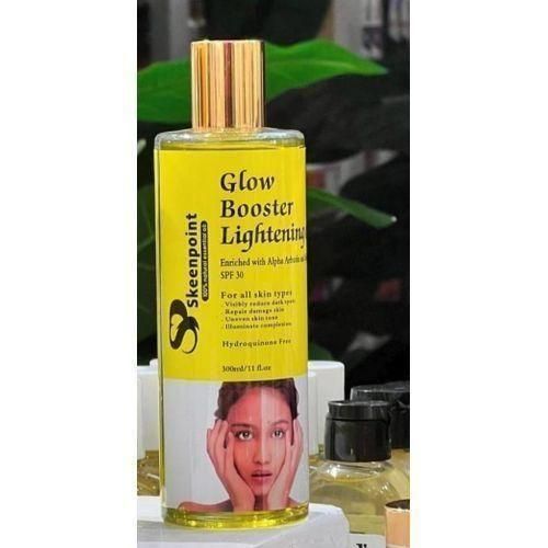 Glow booster Lightening Oil - Enriched with Alpha Arbutin & Kojic Acid - Reduce Black Spots, Repair Damaged Skin, Uneven Skin Tone, & Illuminate Complexion - 300ml
