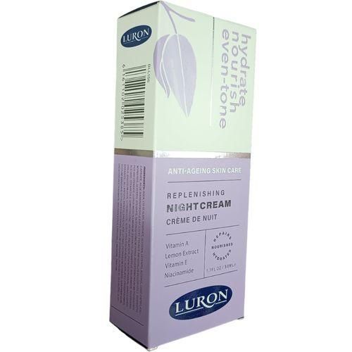 Luron Replenishing Night Cream – Deep Hydration, Repair & Glow Boost with Vitamin E & Natural Extracts for All Skin Types