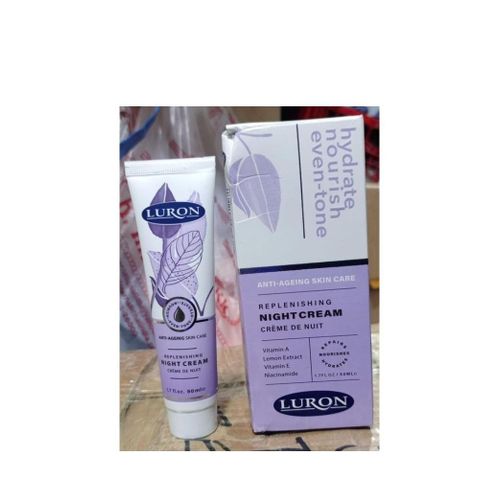 Luron Replenishing Night Cream – Deep Hydration, Repair & Glow Boost with Vitamin E & Natural Extracts for All Skin Types