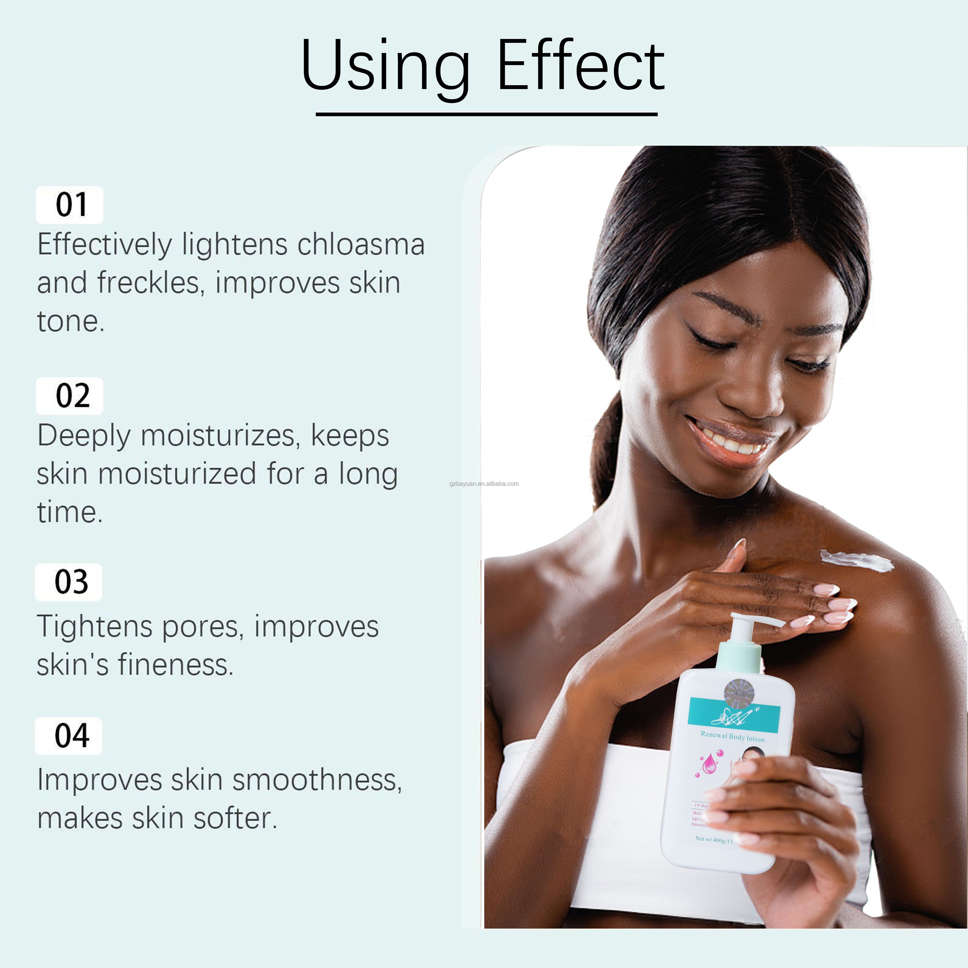 Renewal Body Lotion -  Hydrates the Skin,  Removes Pigmentation, Brightens Skin, and Provides Anti-aging Benefits