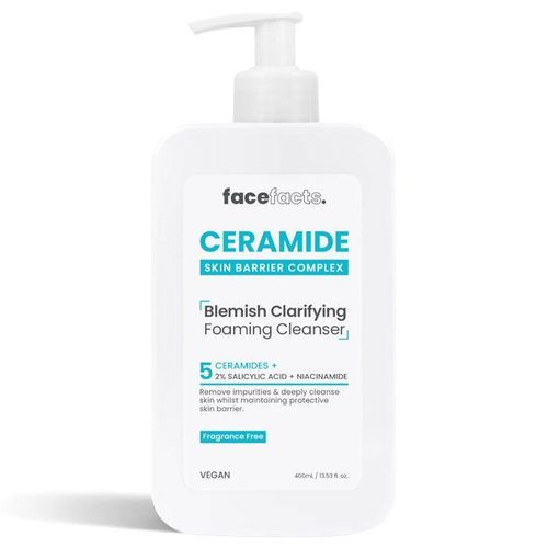 Face Facts Ceramide Foaming Cleanser Cleanses + Strengthens 400ml