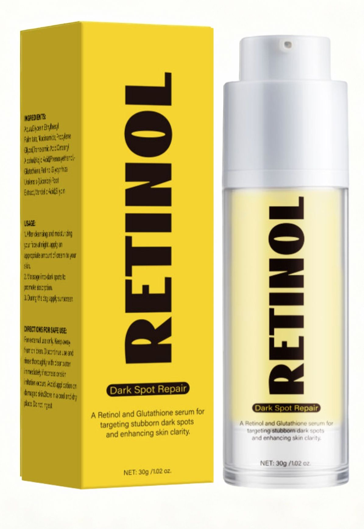 Retinol Dark Spot Repair Face Serum -  for Skin Brightening Relief, Dark Spot Removal, Antiaging, Blemish Clearing, Pigmentation Correctors