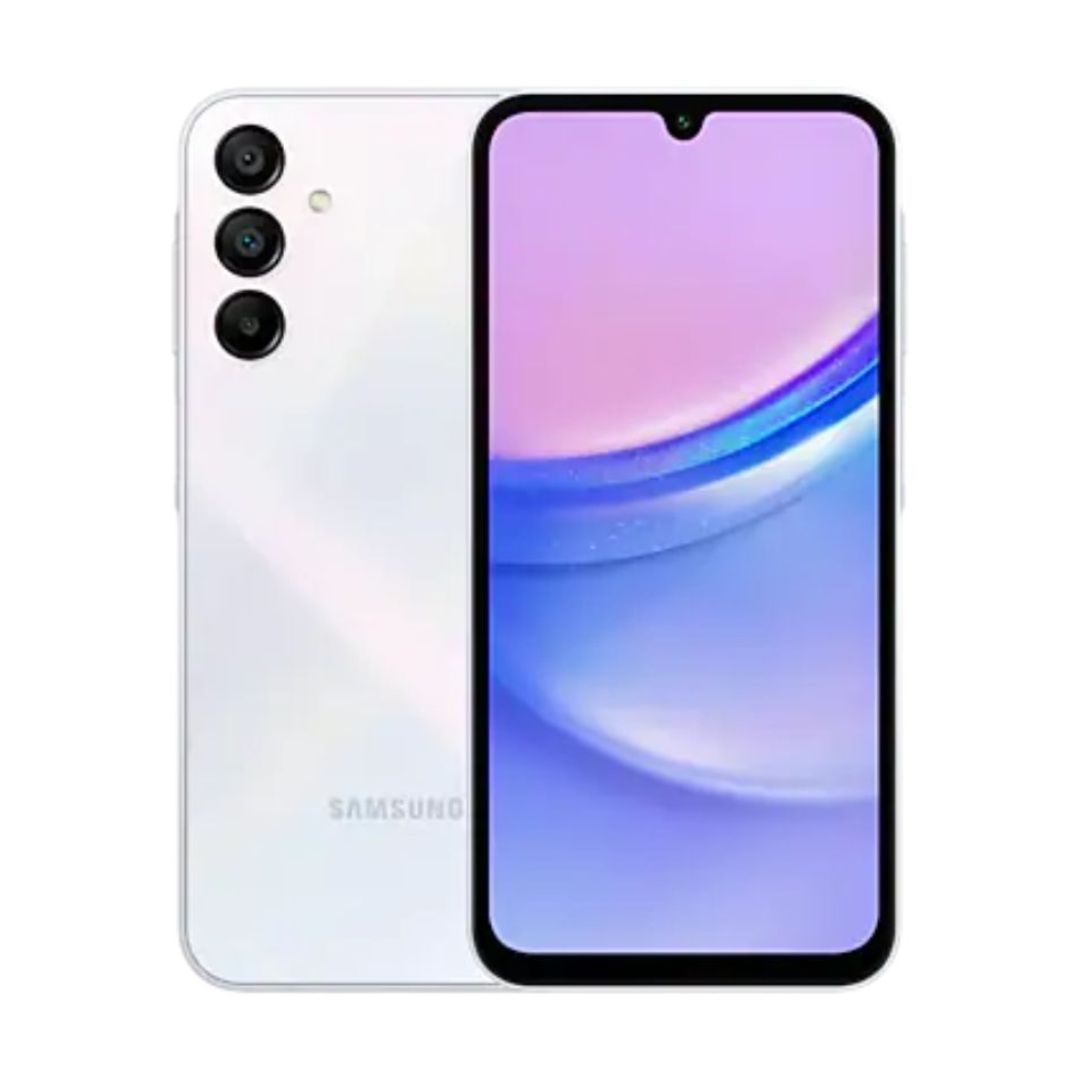 Brand New samsung A15 RAM:6GB Internal Storage:128GB OS: Android 14 Main camera: 50MP + 5MP + 2MP Front camera: 13 MP Display: 6.4 inch Processor: Mediatek Helio G99 (6nm) Connectivity: Dual SIM, 2G, 3G, 4G, Wi-Fi Battery: 5,000 mAh