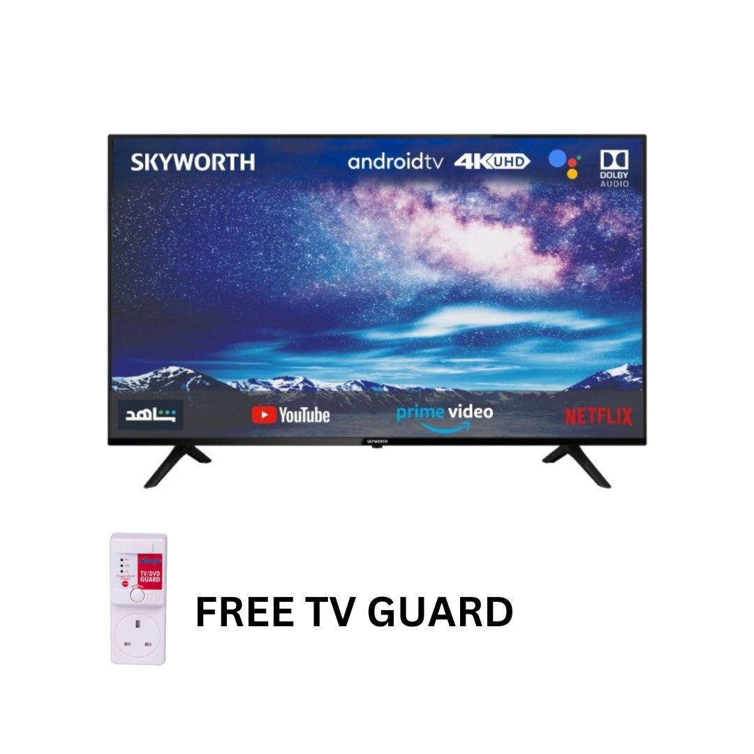 (ANNIVESARY OFFER)Skyworth 43 Inch 43G3A  UHD ANdroid Smart TV - Playstore + Inbuilt-chromecast