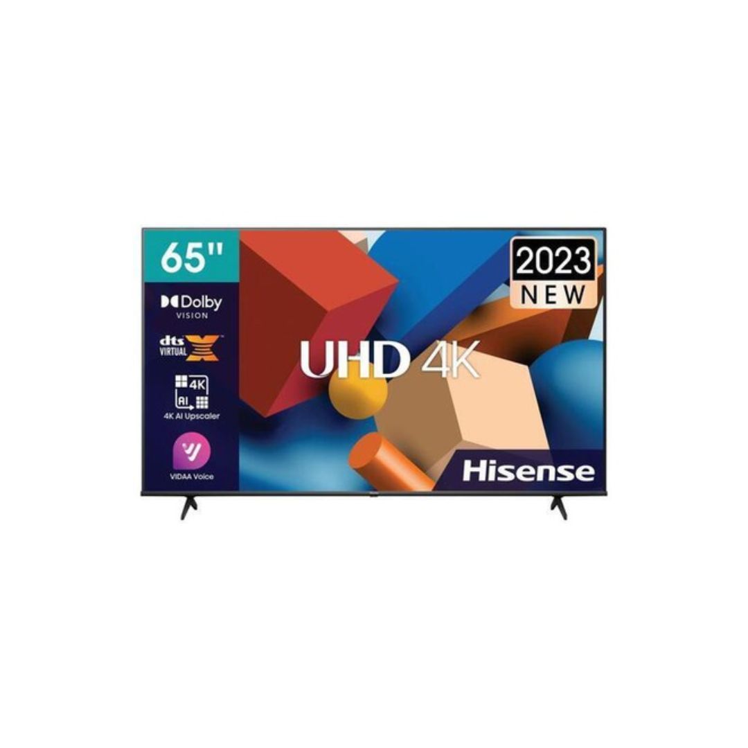 Hisense 65A6K 65 Inch 4K UHD Smart TV (2023 Model) - 65A6KKEN VIDAA U6 OS 60 Hz refresh rate