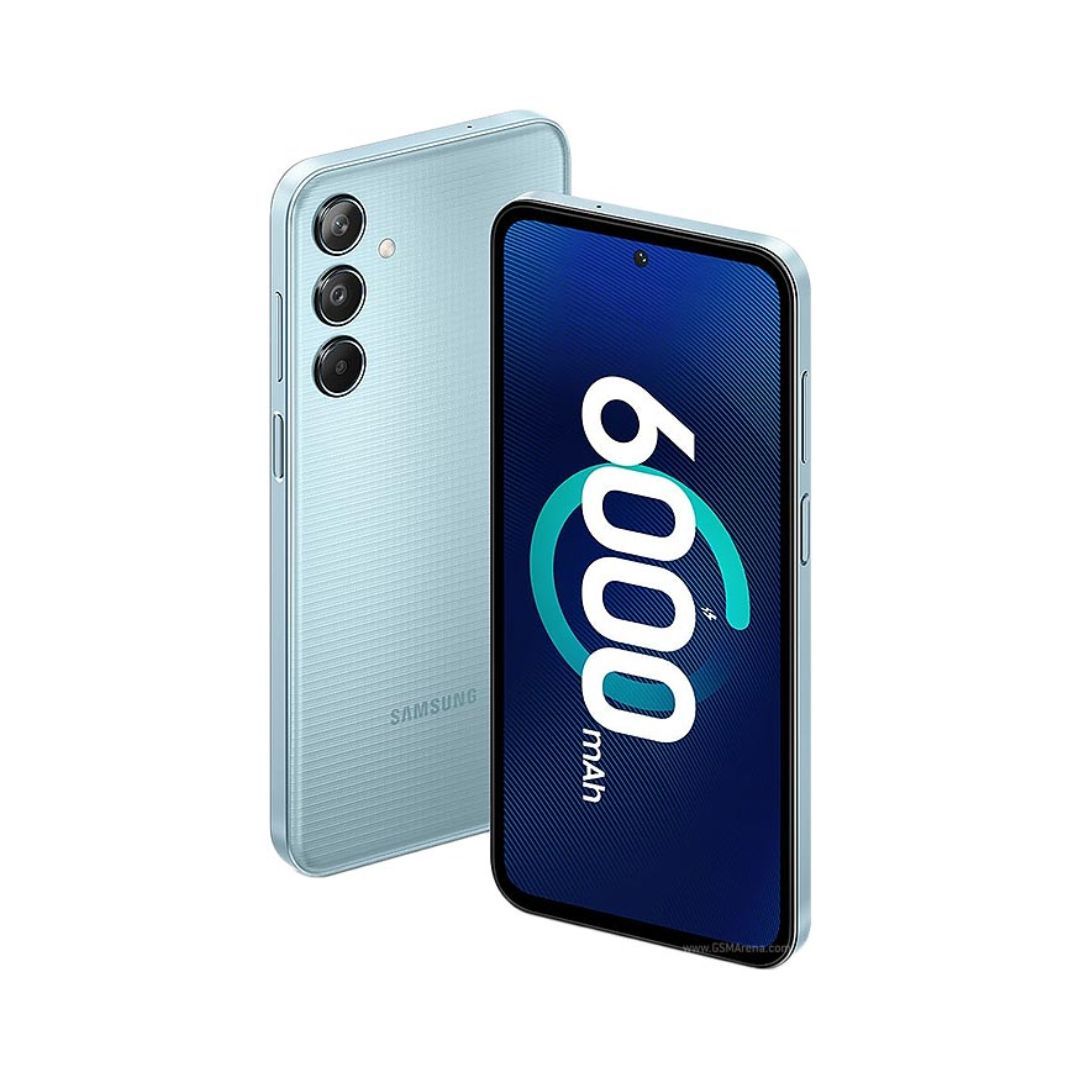 Samsung Galaxy M35 5G 6GB RAM 128GB ROM Battery: 6,000 mAh; 25W wired
Camera: 50MP + 8MP + 2MP
Selfie: 13 MP, f/2.2, (wide)
Display: 6.6-inch,