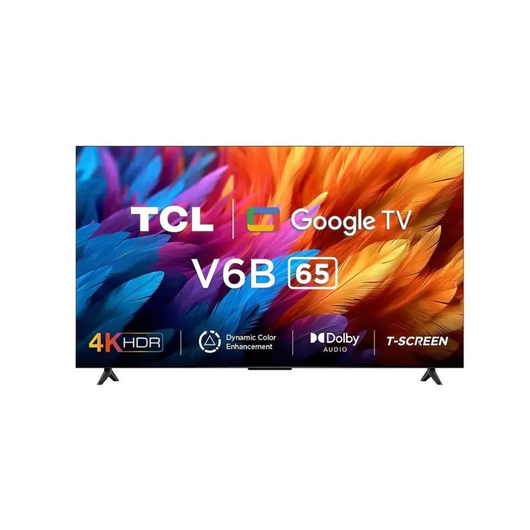 TCL V6B 65 INCH 4K HDR TV| Dolby Audio| EDGELESS DESIGN|