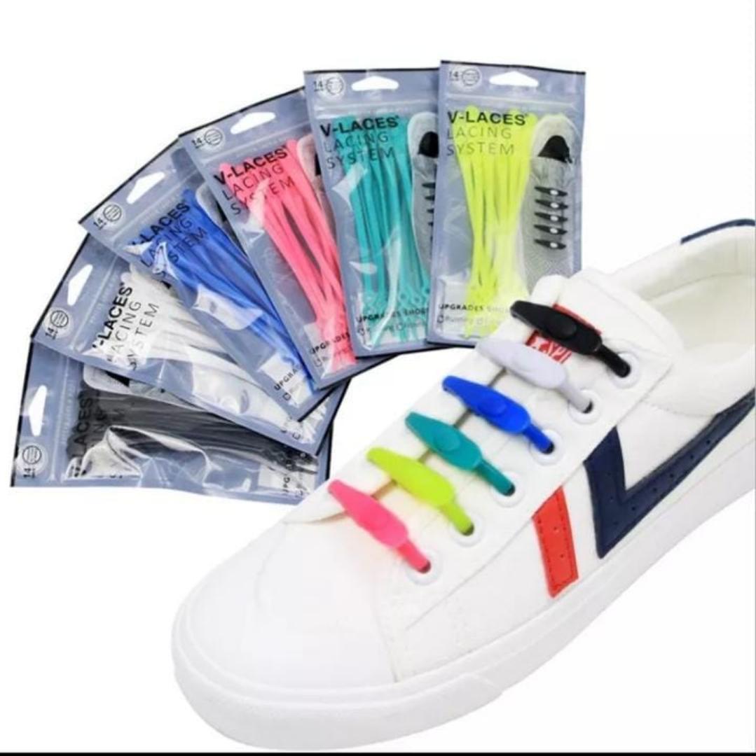 12PCs Silicone Shoelaces Round Elastic Shoe Laces a set
Colours available green, blue,pink,red,yellow,white,grey,black , purple and mixed color.
 No Tie Shoelace For Men Women All Sneakers
