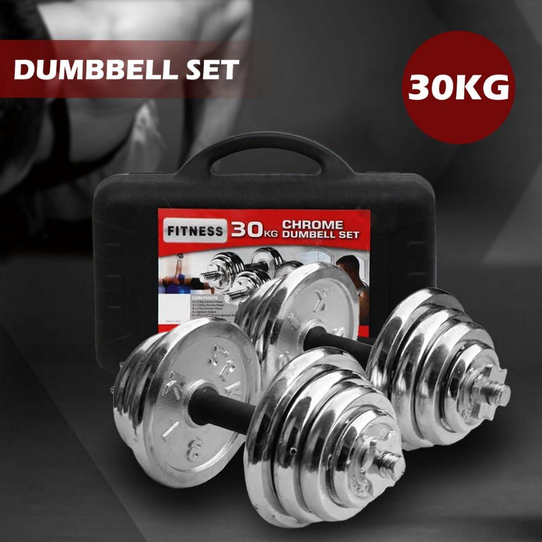 [SPECIAL OFFER] 30KG Dumbbell Set Weight Dumbbells Home Gym Training Fitness BarBell Equipment