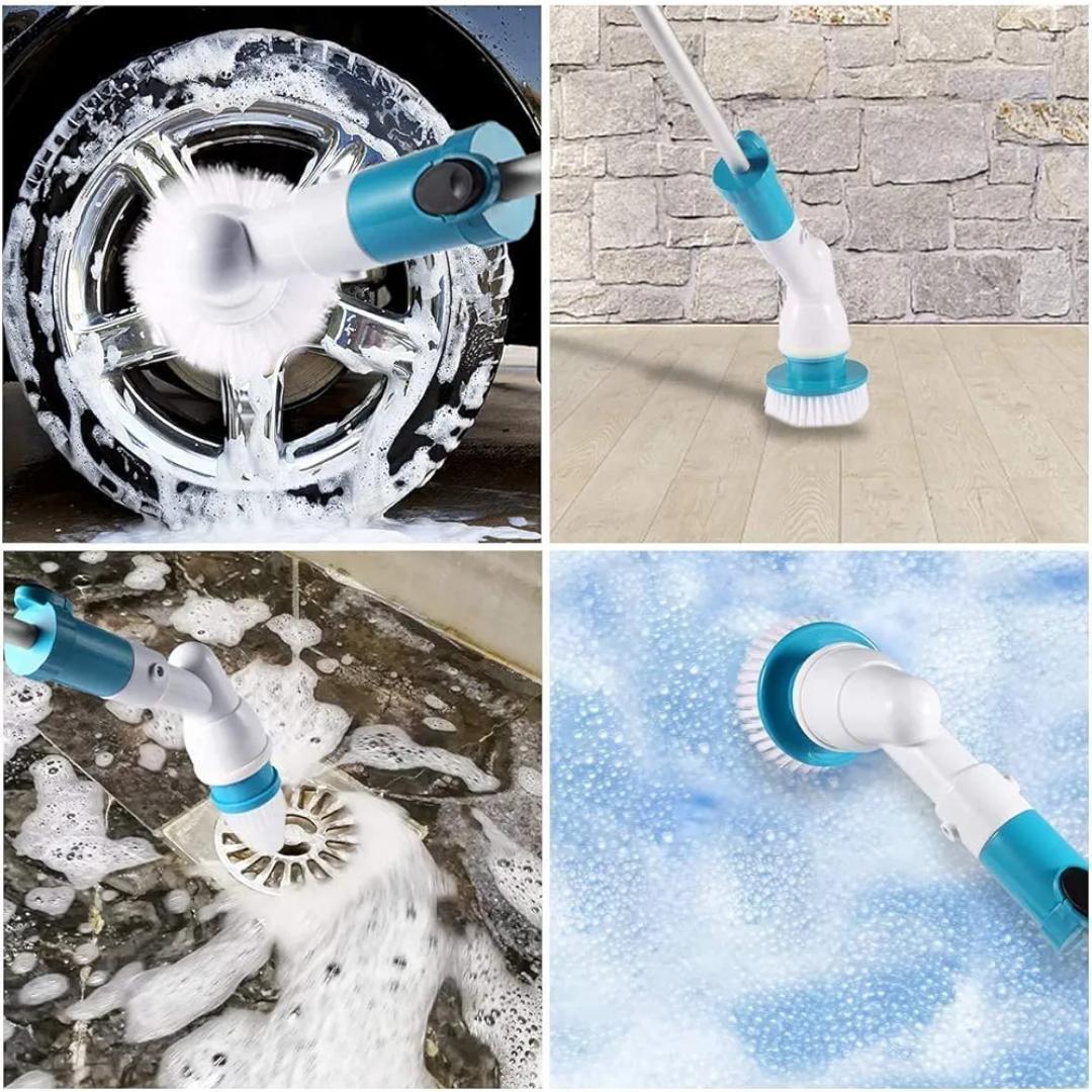 [OFFER] Hurricane Electric Spin scrubber Has 3 replacement cleaning head brush for tub, tiles,floor Portable rechargeable cordless with automatic rotation Extends upto 44 inches*