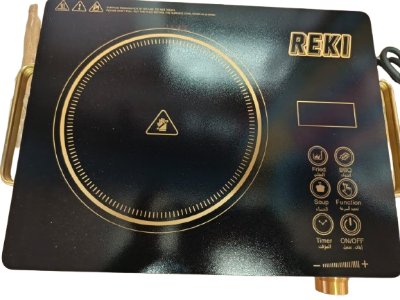 HIGH QUALITY REKI T-8105G Single Burner Electric Induction Cooker, The Plate Has Low Thermal Inertia And Is Very Economical , With 1 YR WARRANTY