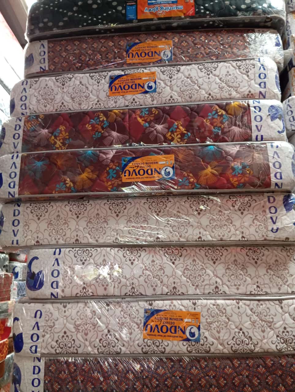 Ndovu Medium Duty 8-Inch Quilted Mattress – Medium-Density Foam with Durable Quilted Top for Long-Lasting Comfort and Firm Support – Ideal for Home or Hostel Use.