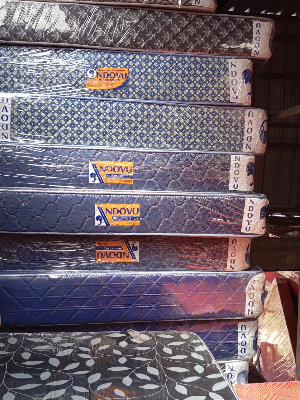 Ndovu Heavy Duty 10-Inch Quilted Mattress – High-Density Foam with Durable Quilted Top for Long-Lasting Comfort and Firm Support – Ideal for Home or Hostel Use.