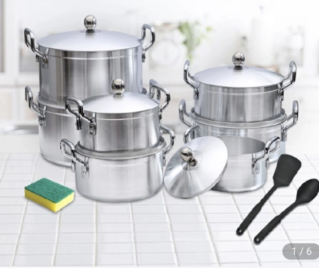 Tc Cookware Best price for 17pcs TC Aluminium Cookware Set – Includes 7 Sufurias ...