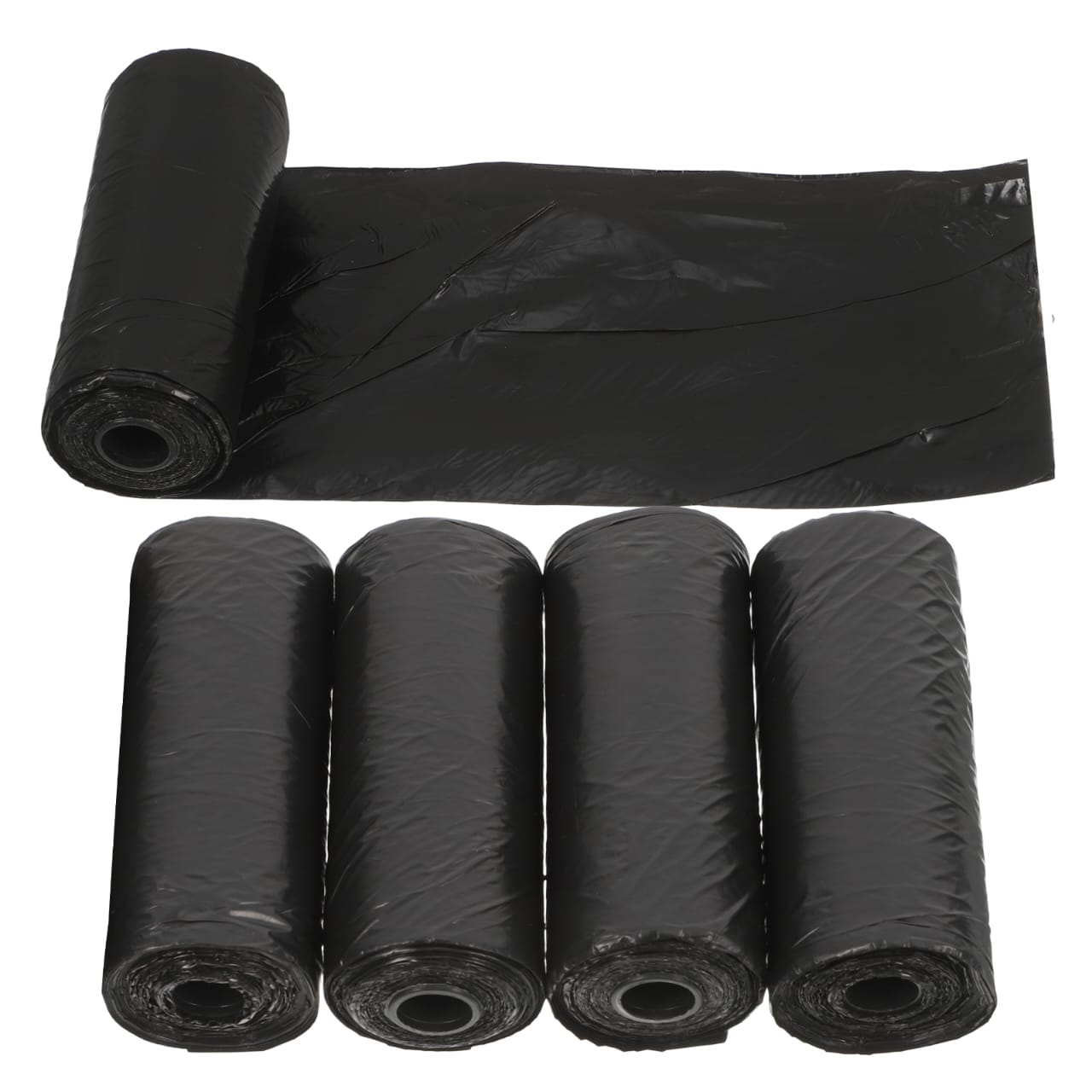 Heavy Duty Black Trash Bags 100pcs – Durable Garbage Bags 45x60cm for Home, Office, Kitchen, Cleaning, Disposable Waste Bin Liners