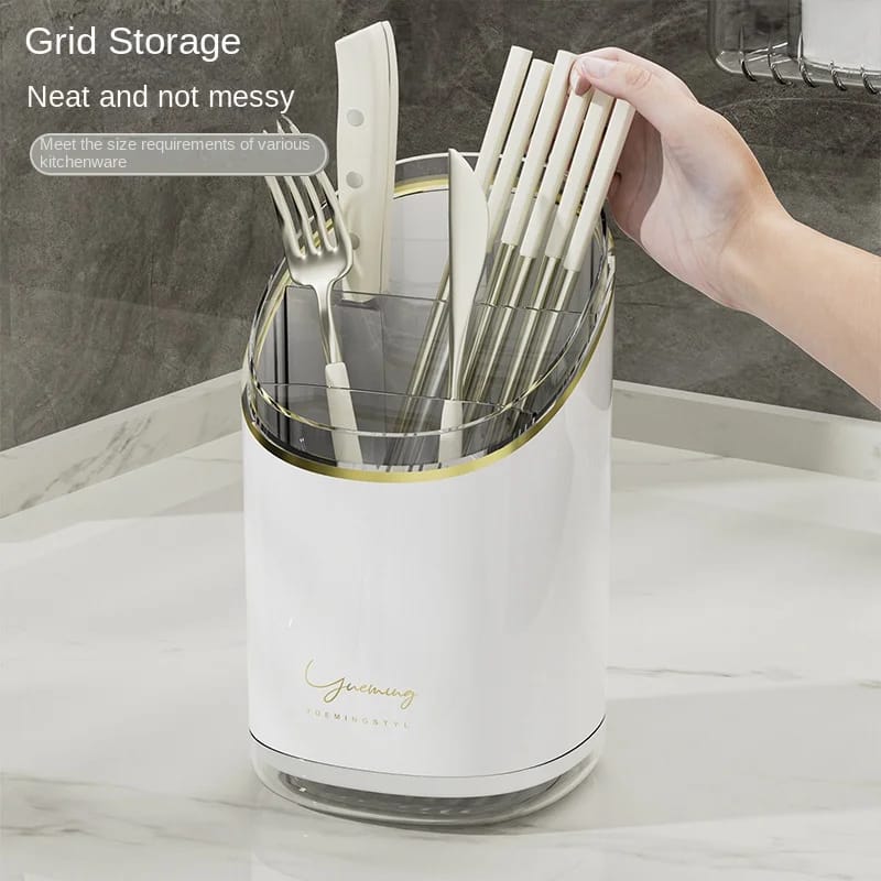 High Quality Kitchen Cutlery Drain Box – Multifunctional Tableware Storage Organizer for Spoons, Forks, Knives & Utensils, Draining Base, Space Saver