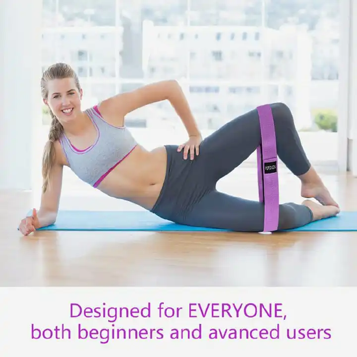 Set of 3 Resistance Bands for Legs & Butt – Booty Workout Bands, Hip Bands for Squats & Glutes Training