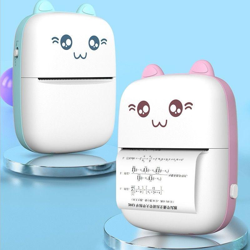 Mini Pocket Bluetooth Thermal Printer – Portable Inkless Label, Photo, Note, Receipt Printer + 3 Free Rolls, 200DPI, 1200mAh Battery