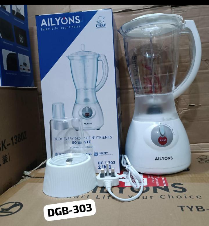 Ailyons Blender 2in 1Introducing our versatile 2-in-1 Blender with Grinding Machine, a powerful kitchen appliance designed to streamline your food preparation process. With a generous 1.6-liter capaci