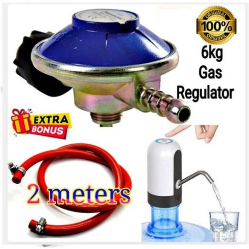 EXTRA-BONUS🎉Cooking Gas Cylinder Regulator For 6KG Gas Plus Free 2M Gas Delivery Pipe , 2 Hose Pipe Clamps + Free Automatic Water Dispenser Pump🎇Protane/Butane 6kg mecko gas pressure regulator
30 mb