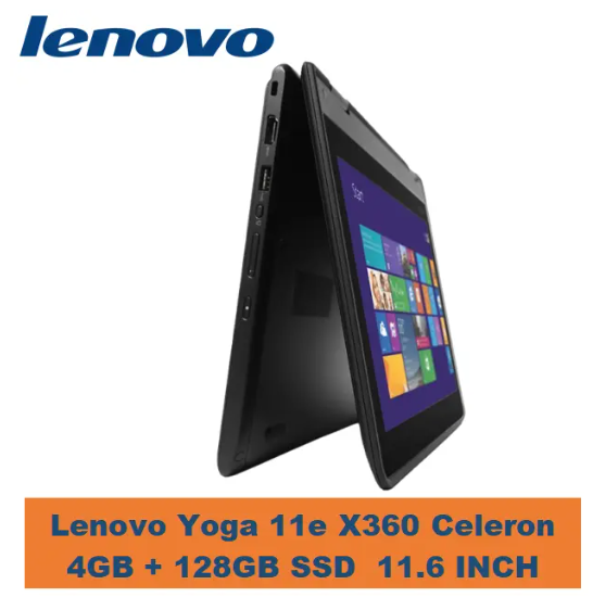 {Anniversary Offer} Lenovo Thinkpad Yoga 11e X360 Celeron 4GB RAM + 128GB SSD Refurbished Laptop Touchscreen 11.6 Inch Screen Size Laptops With Windows and Office Installed High Quality Computer