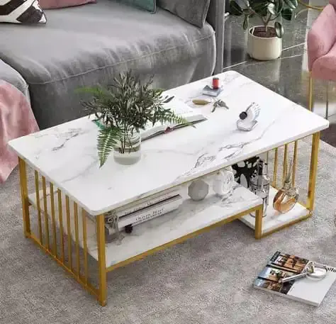 Modern 4ft x 2ft Luxury Nordic Coffee Table Stylish Living Room Center Tables with Durable Design & Elegant Finish