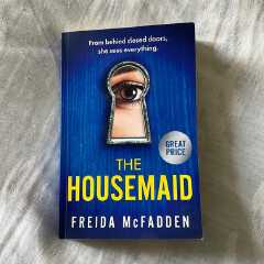 The Housemaid Book by Freida McFadden (free bookmark)