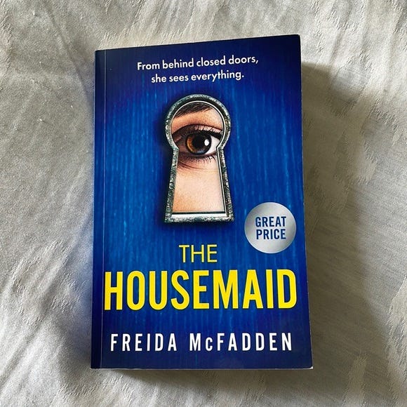 The Housemaid Book by Freida McFadden (free bookmark)