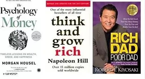 A Set Of 3 Books The Psychology of Money,Think And Grow Rich & Rich Dad Poor Dad