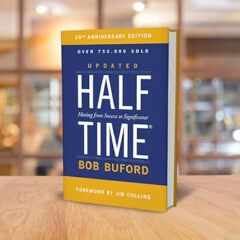 Halftime: Moving from Success to Significance Book by Bob Buford (free bookmark)