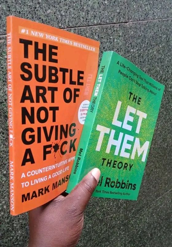 A Set of 2 Books,The Subtle Art of Not Giving a F*ck & The Let them theory book by Mark Manson & Mel Robbins