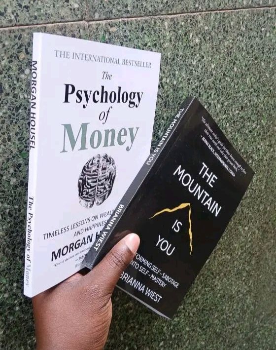 A Set of 2 Books, The Psychology of Money & The Mountain is You Books By Morgan Housel & Brianna Wiest