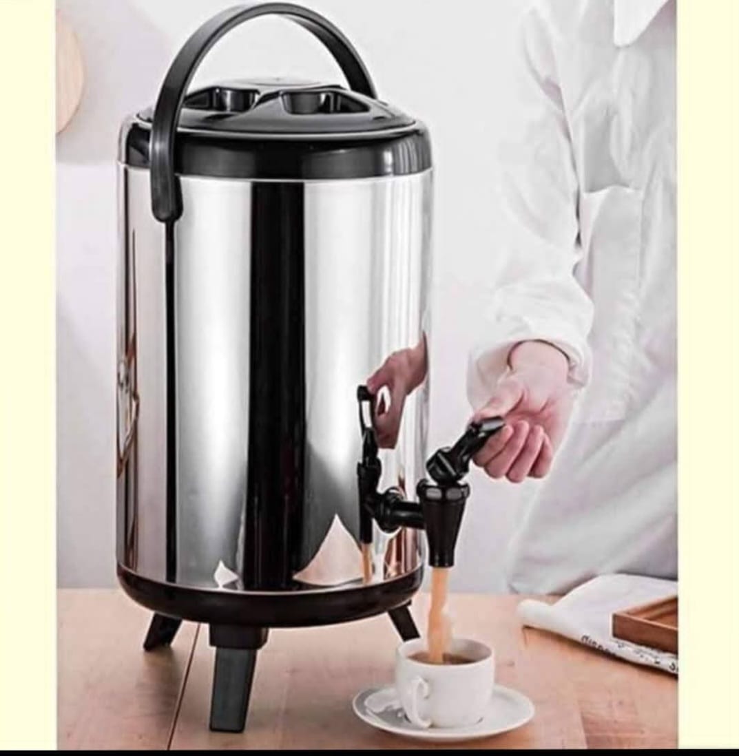 Insulated Beverage Dispenser-75 Cup Hot&Cold water Urn for Catering-Stainless Steel Premium 12 L/3.2 Gallon Hot Drink Dispenser with Spigot for Coffee & Hot tea,Cold Milk,Water,Juice